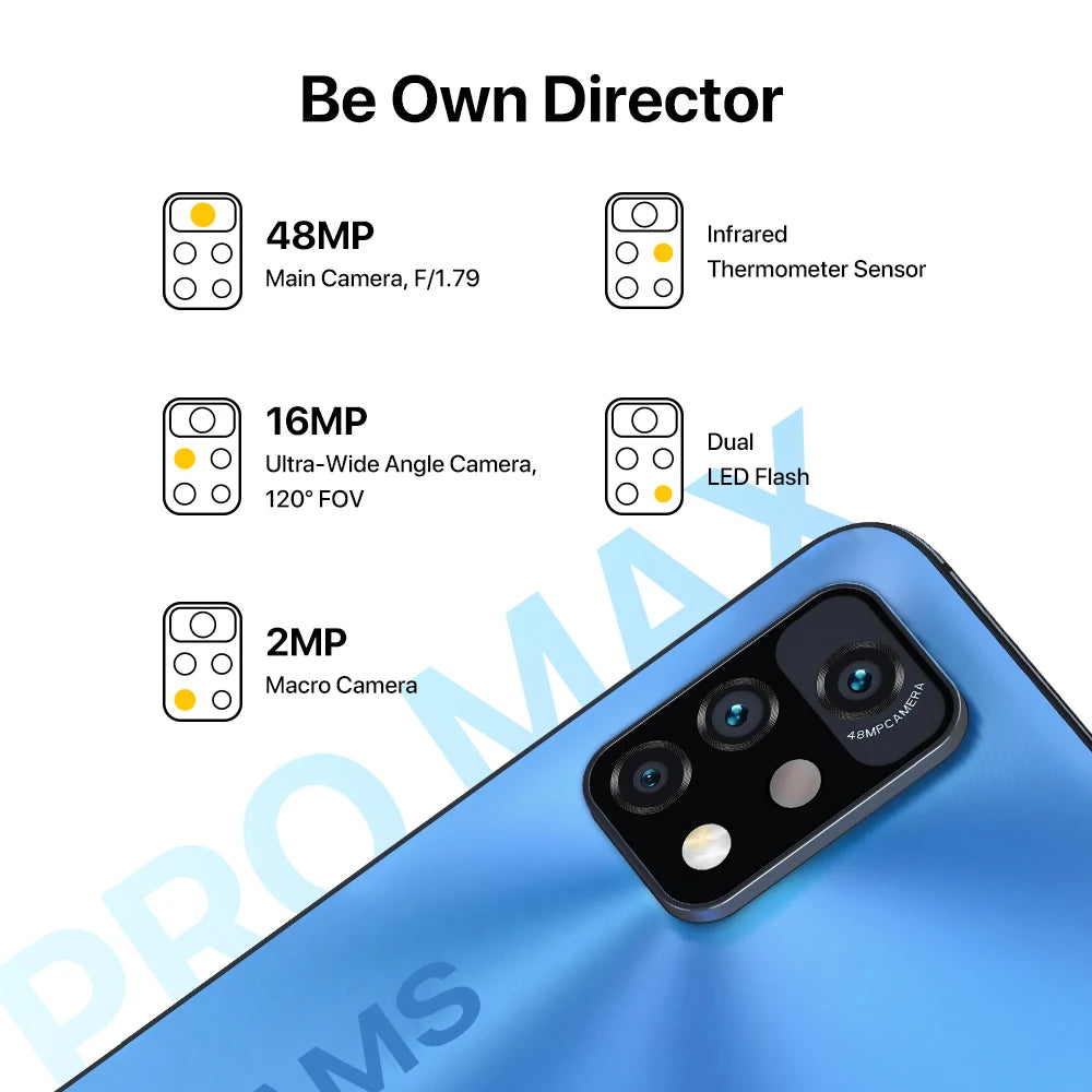 [In Stock] UMIDIGI A11 Pro Max Global Version Android Smartphone 6.8